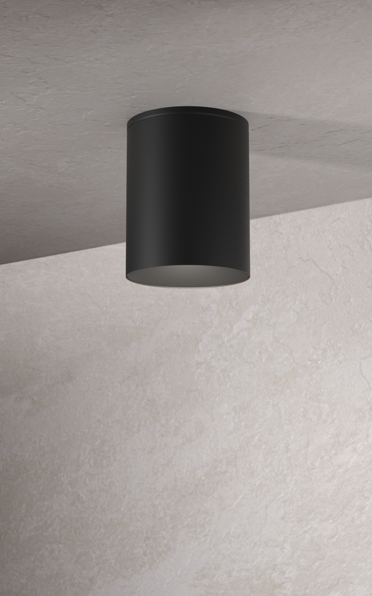 5" Round Flush Mount 30W 2700K Matte Black  Lighting