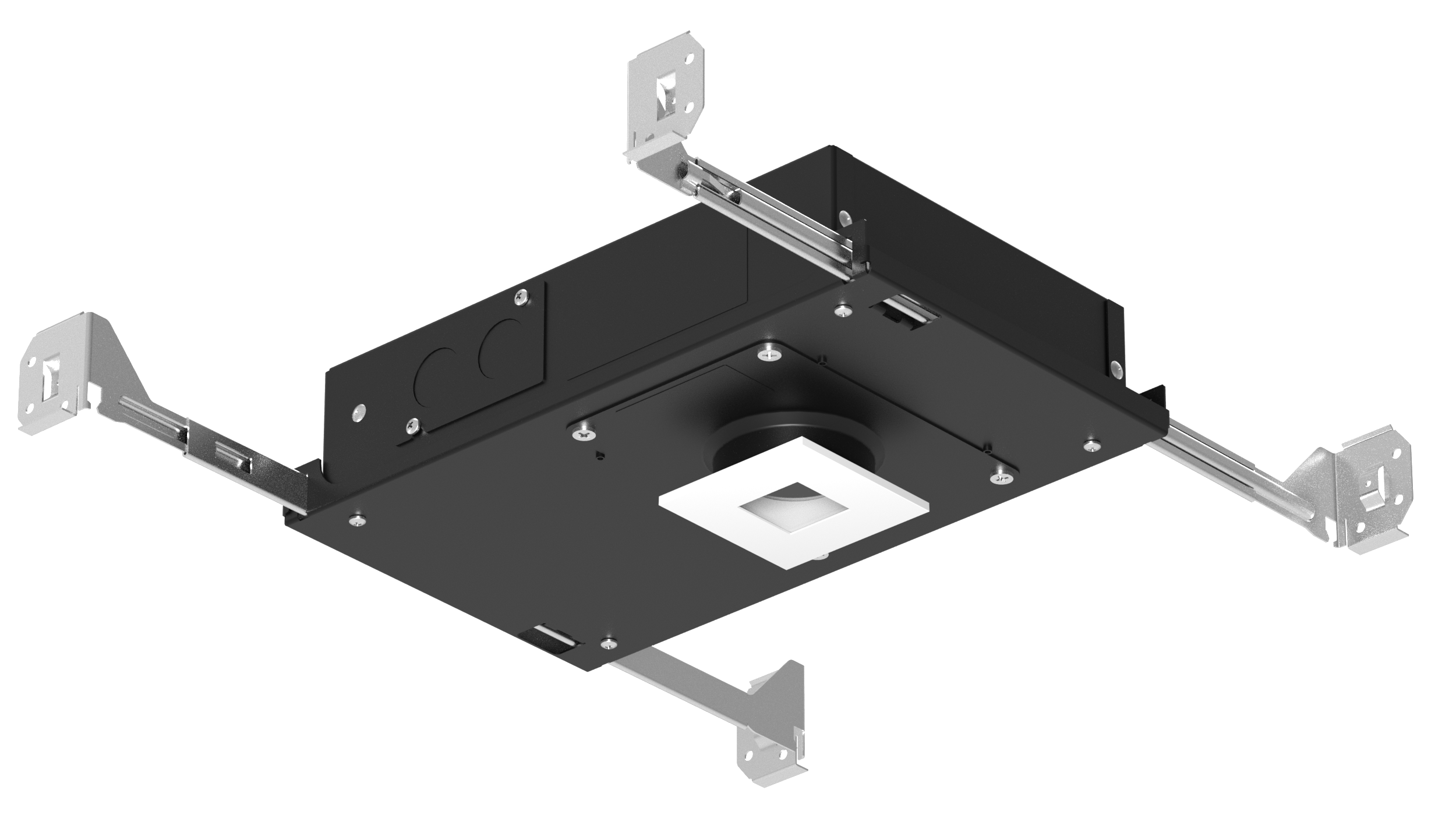1" Fixed Shallow Plenum Adustable IC Wet Regressed Square Trim Recessed Lighting