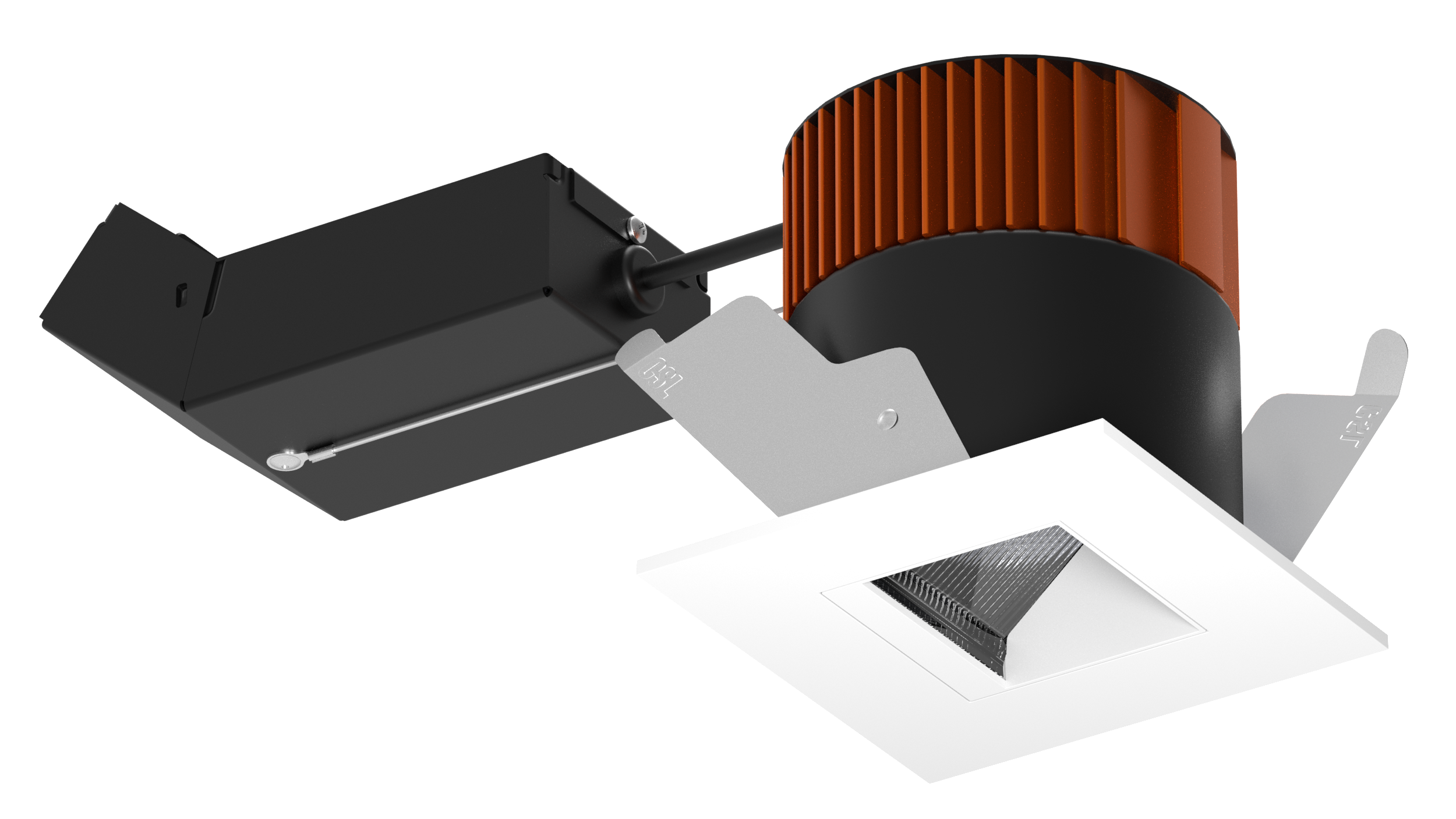 3" Fixed Lower Lumen Remodel IC Wall Wash Square Trim Recessed Lighting