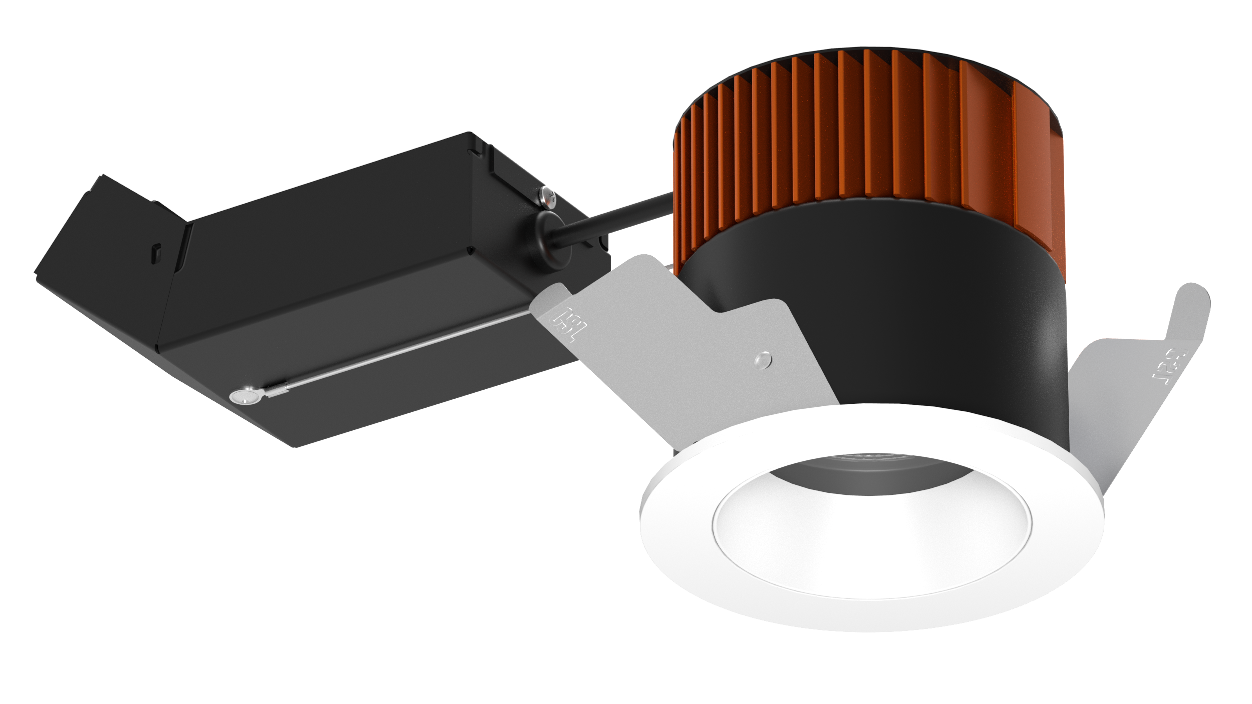3" Fixed Remodel Dead Front Round Trim Recessed Lighting