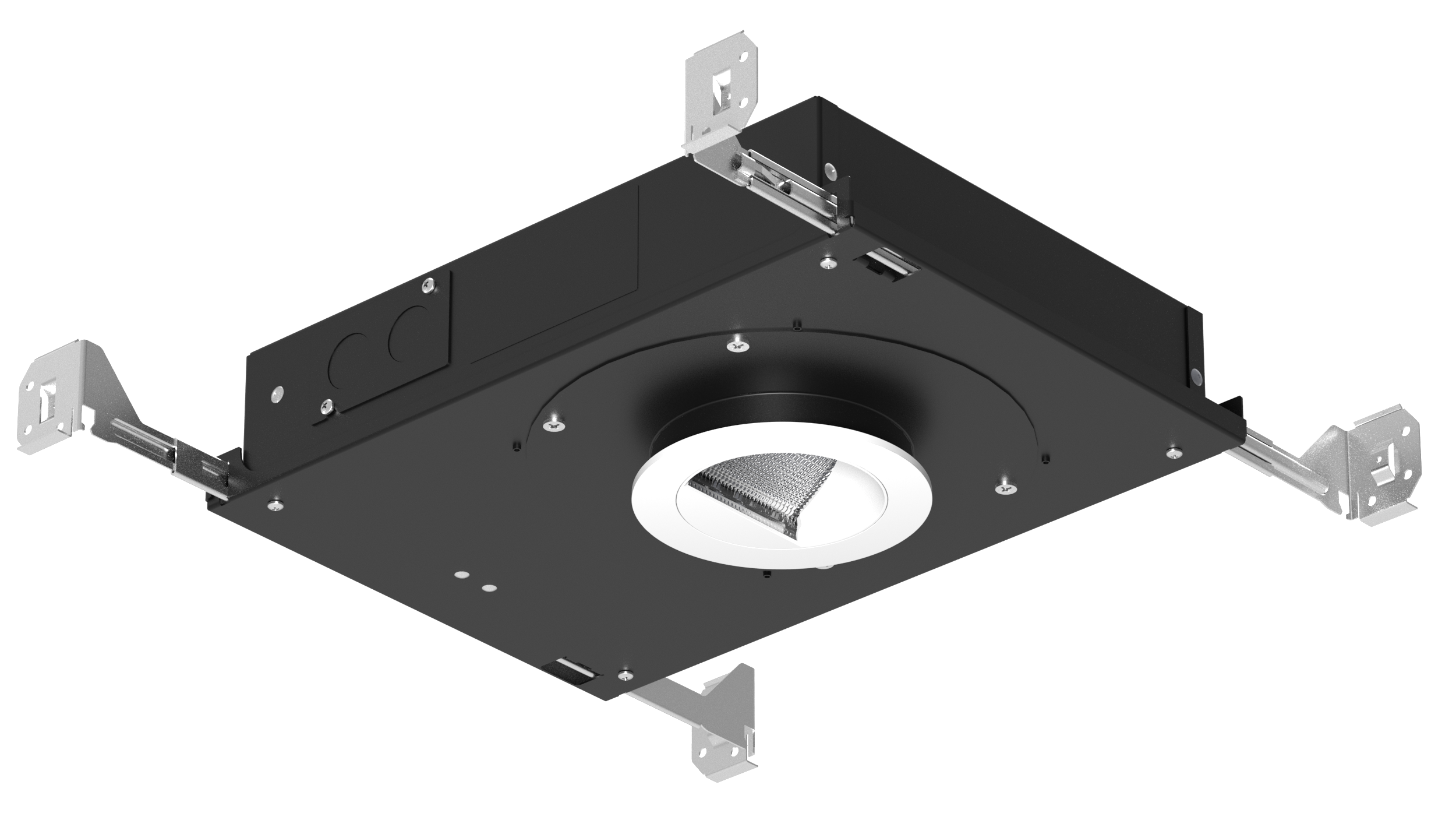 3" Shallow Plenum Adjustable IC Round Adjustable Wall Wash Trim Recessed Lighting